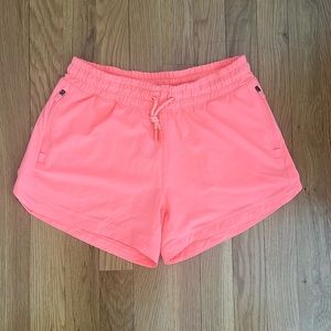Neon orange athleta girl shorts